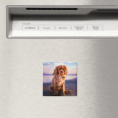 Ruby Cavalier King Charles Spaniel in de zonsonder Magneet (Insitu (Vaatwasser))
