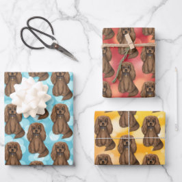 Ruby Cavalier King Charles Spaniel   Inpakpapier Vel