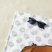 Ruby Cavalier King Charles Spaniel & Name Strandlaken (In situ)