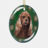 Ruby Cavalier King Charles Spaniel Ornament (Rechts)