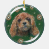 Ruby Cavalier King Charles Spaniel Ornament (Achterkant)