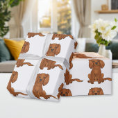 Ruby Cavalier King Charles Spaniel Pattern Cadeaupapier