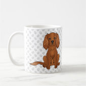 Ruby Cavalier King Charles Spaniel & Paws Koffiemok (Links)