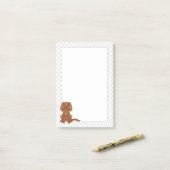 Ruby Cavalier King Charles Spaniel & Paws Post-it® Notes (Op bureau)