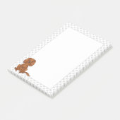 Ruby Cavalier King Charles Spaniel & Paws Post-it® Notes (Schuin)