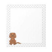 Ruby Cavalier King Charles Spaniel & Pooten Notitieblok (Voorkant)
