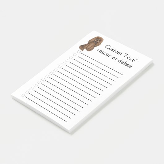 Ruby Cavalier King Charles Spaniel  Post-it® Notes (Schuin)