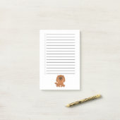 Ruby Cavalier King Charles Spaniel Post-it® Notes (Op bureau)