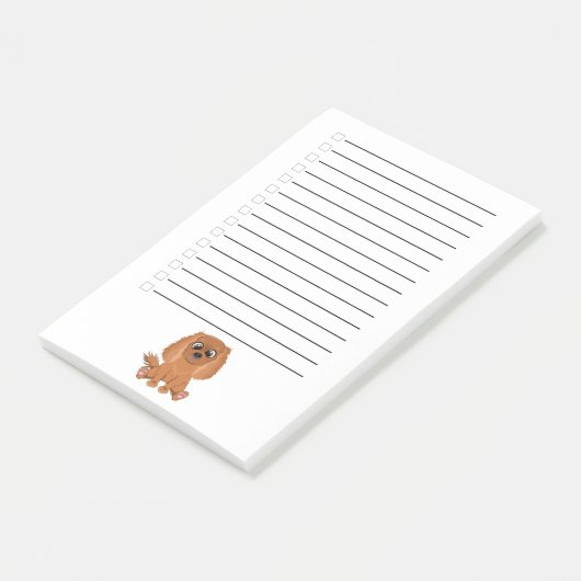 Ruby Cavalier King Charles Spaniel Post-it® Notes (Schuin)