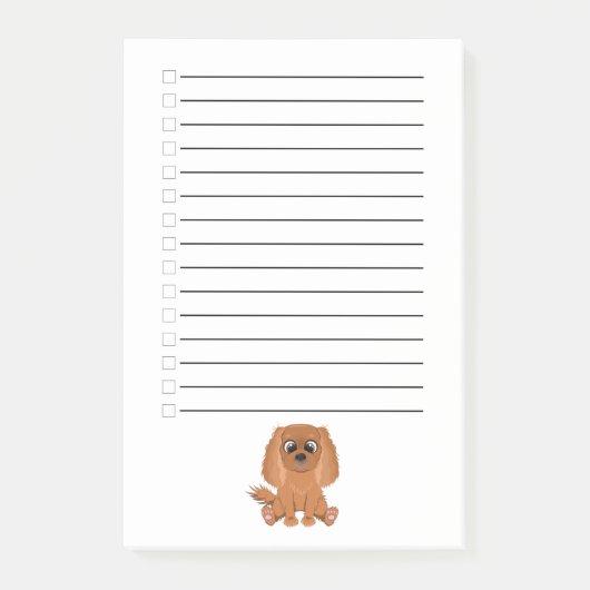 Ruby Cavalier King Charles Spaniel Post-it® Notes (Voorkant)