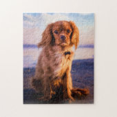 Ruby Cavalier King Charles Spaniel Puppy Dog Legpuzzel (Verticaal)