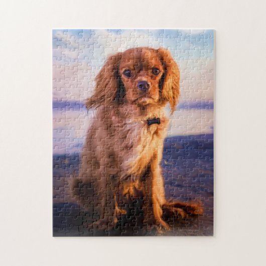 Ruby Cavalier King Charles Spaniel Puppy Dog Legpuzzel (Verticaal)