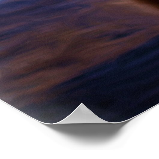 Ruby Cavalier King Charles Spaniel Puppy Dog Poster (Hoek)