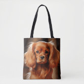 Ruby Cavalier King Charles Spaniel Tote Bag (Voorkant)