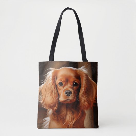 Ruby Cavalier King Charles Spaniel Tote Bag (Voorkant)