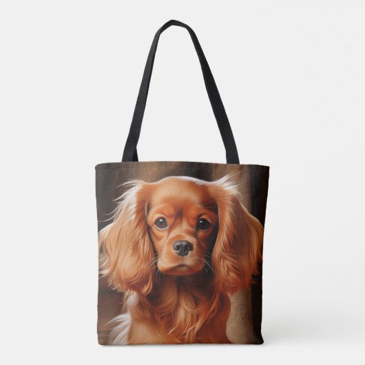 Ruby Cavalier King Charles Spaniel Tote Bag (Achterkant)