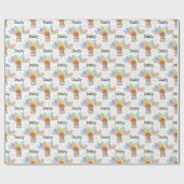 Ruby Cavalier King Charles Spaniel Verjaardag Cadeaupapier (Vlak)