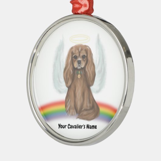Ruby Cavalier Pet Loss Ornament - (Links)