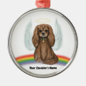 Ruby Cavalier Pet Loss Ornament - (Voorkant)