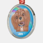 Ruby Cavalier Pet Loss Ornament - (Links)