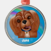 Ruby Cavalier Pet Loss Ornament - (Voorkant)