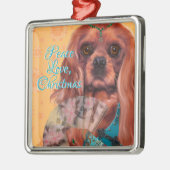 Ruby Cavalier Spaniel Ornament (Links)