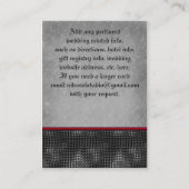 Ruby Celtic Cross Red, zwart, grijze Kaart (Achterkant)