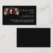 Ruby Claret Wit Hart Rood Zwart Vrijgezellenfeest Informatiekaartje (Voorkant / Achterkant)