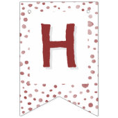 Ruby Confetti Waterverf Stippen Bunting Flag Vlaggetjes (Tweede vlag)