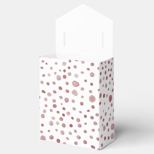 Ruby Confetti Waterverf Stippen Favoriete Box Bedankdoosjes (Geopend)