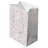 Ruby Confetti Waterverf Stippen Gift Bag Medium Cadeauzakje (Achterkant Gekanteld)