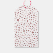Ruby Confetti Waterverf Stippen Gift Label Cadeaulabel (Achterkant)