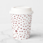 Ruby Confetti Waterverf Stippen Paper Cup Papieren Bekers (Links)