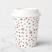Ruby Confetti Waterverf Stippen Paper Cup Papieren Bekers (Achterkant)
