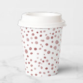 Ruby Confetti Waterverf Stippen Paper Cup Papieren Bekers (Rechts)