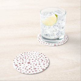 Ruby Confetti Waterverf Stippen Papier Onderzetter