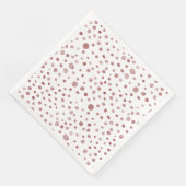 Ruby Confetti Waterverf Stippen Papier servet (Hoek)
