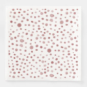 Ruby Confetti Waterverf Stippen Papier servet (Voorkant)