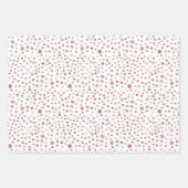 Ruby Confetti Waterverf Stippen Wrapping Paper (Voorkant)