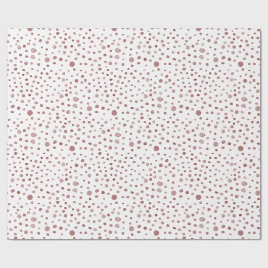 Ruby Confetti Waterverf Stippen Wrapping Paper Cadeaupapier (Vlak)