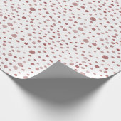 Ruby Confetti Waterverf Stippen Wrapping Paper Cadeaupapier (Hoek)