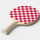 Ruby & Cream Checker Tafeltennisbatje (Voorkant Gekanteld)