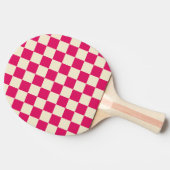 Ruby & Cream Checker Tafeltennisbatje (Zijkant)
