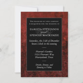 Ruby Crimson Red | Klassieke weddenschappen Kaart (Voorkant)