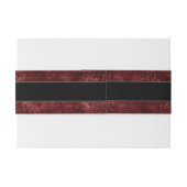 Ruby Crimson Red | Klassieke weddenschappen Uitnodigingen Wikkel (Achterkant Voorbeeld)