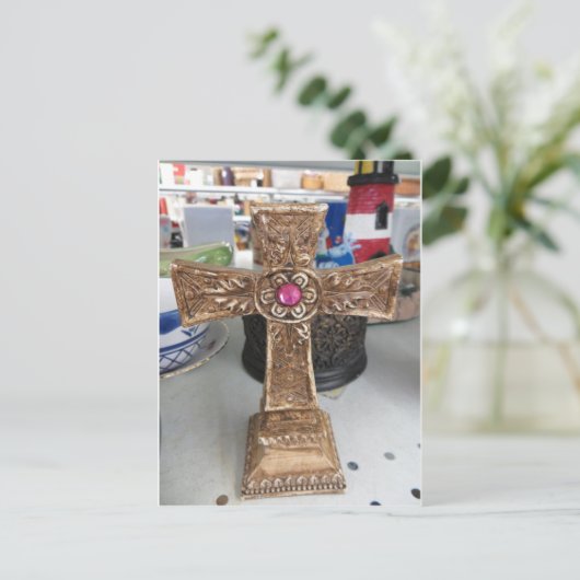 Ruby Cross Briefkaart (Staand voorkant)
