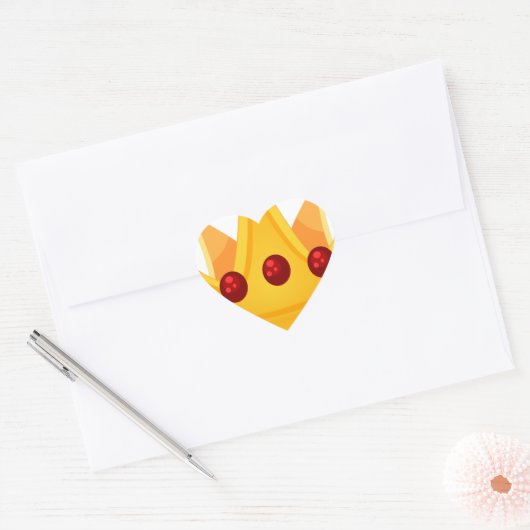 Ruby Crown Hart Sticker (Envelop)