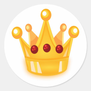 Ruby Crown Ronde Sticker