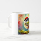 Ruby crowned Kinglet 050724AREF114 - Watercolor Koffiemok (Voorkant links)