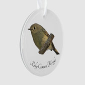 Ruby-Crowned Kinglet Ornament (voorkant)